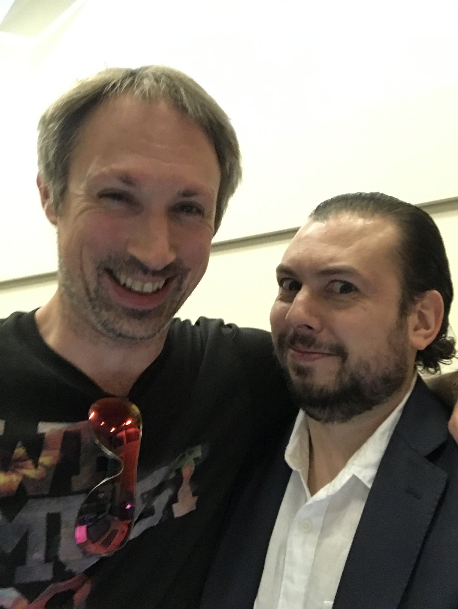 Photo of Gav Wood and Stephan Tual at Ethereum London Meetup, June 16, 2017